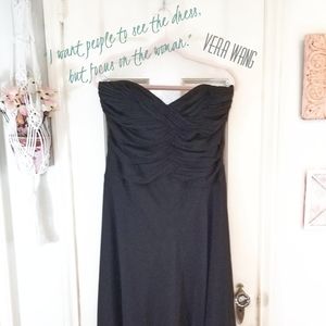 Vintage White House Black Market Strapless Dress